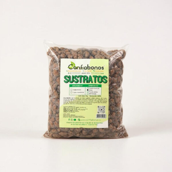 Arlita (Arcilla Expandida) – Sustrato Ligero para Drenaje e Hidroponía 1Kg